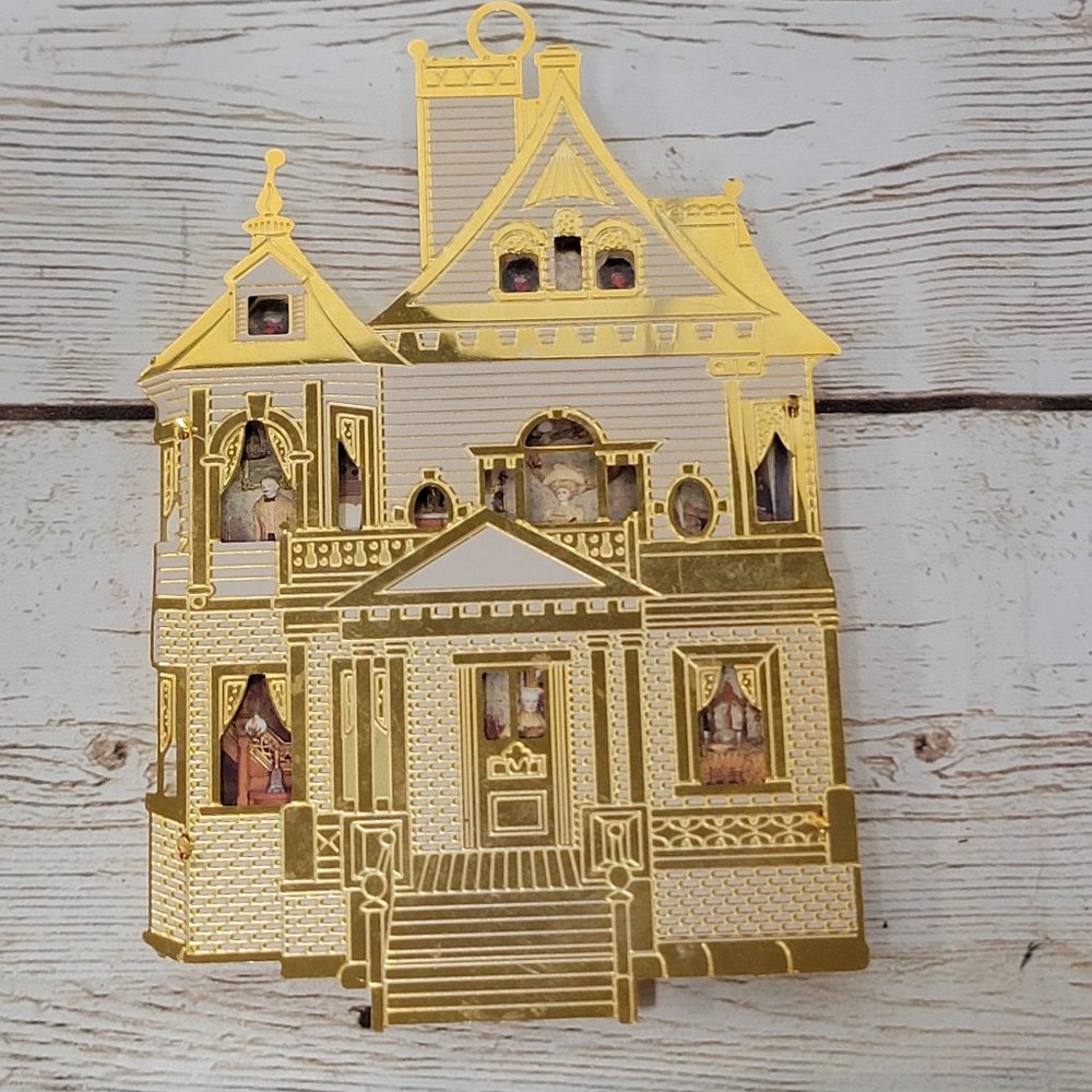 Vintage Christmas Ornament Bing‎ & Grondahl "The First Victorian Doll House"